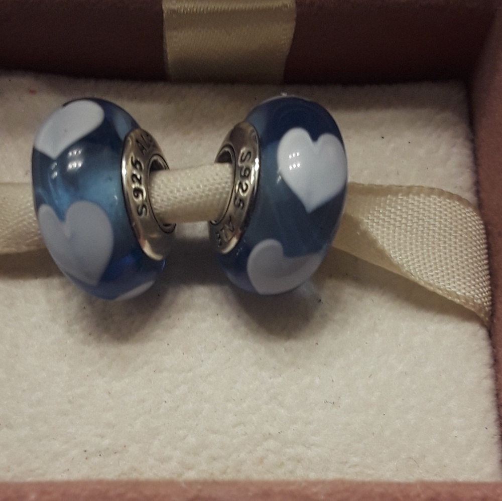 2 hearts all around muranos pandora